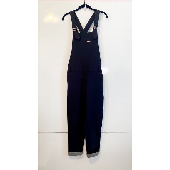 Sweaty Betty Oversized Black Riso Luxe Overalls - Picture 4 of 7